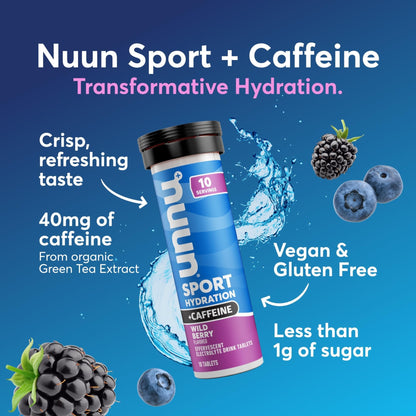 Nuun, Electrolyte Drink Tabs Energy Wild Berry, 8 Count, 1.9 Ounce - PrimeBioHealth - canada supplements