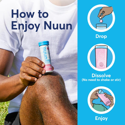 Nuun Immunity Electrolyte Tablets with Vitamin D, C, E, & A, Ginger, Elderberry, Magnesium & 4 Other Essential Electrolytes, Vegan, Blueberry Tangerine & Orange Citrus, 4 Pack (40 Servings Total) - PrimeBioHealth - canada supplements