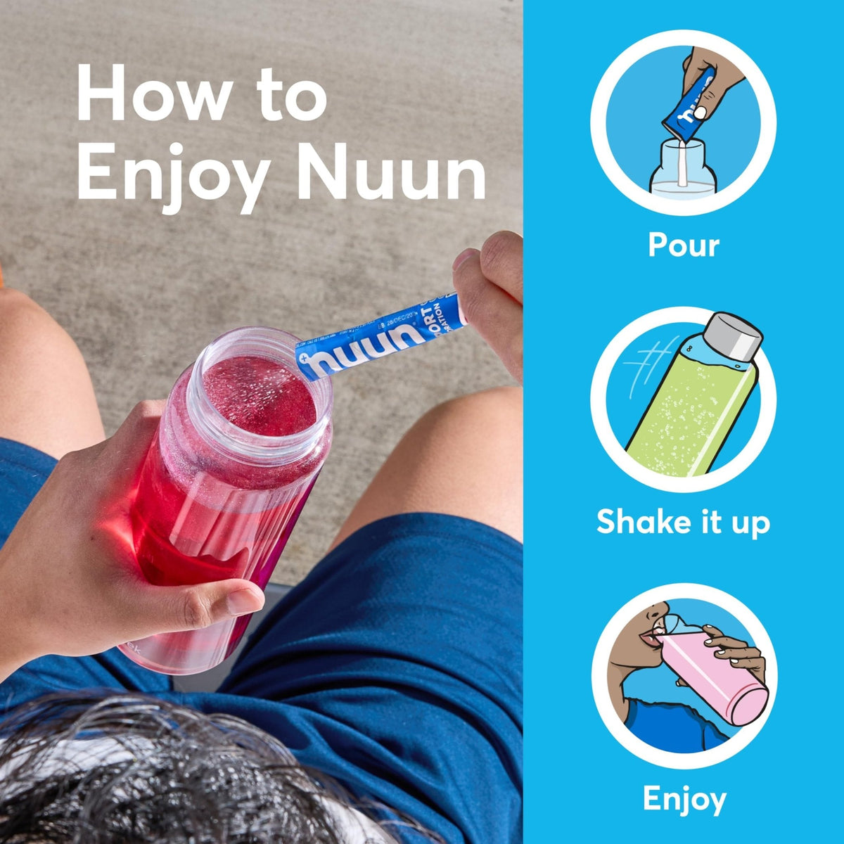 Nuun Sport Electrolyte Powder Packets with Magnesium, Calcium, Potassium, Chloride, and Sodium, Hydration Packets for On-the-Go, Pink Lemonade Flavor, Gluten Free & Vegan, - PrimeBioHealth - canada supplements