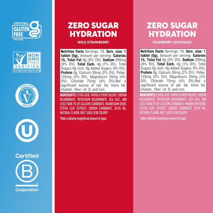 Nuun Zero Sugar Hydration Electrolyte Tablets - Magnesium, Calcium, Potassium, Chloride & Sodium, Light & Delicious Fruit Flavors, No Sugar, Gluten Free, Vegan - PrimeBioHealth - canada supplements
