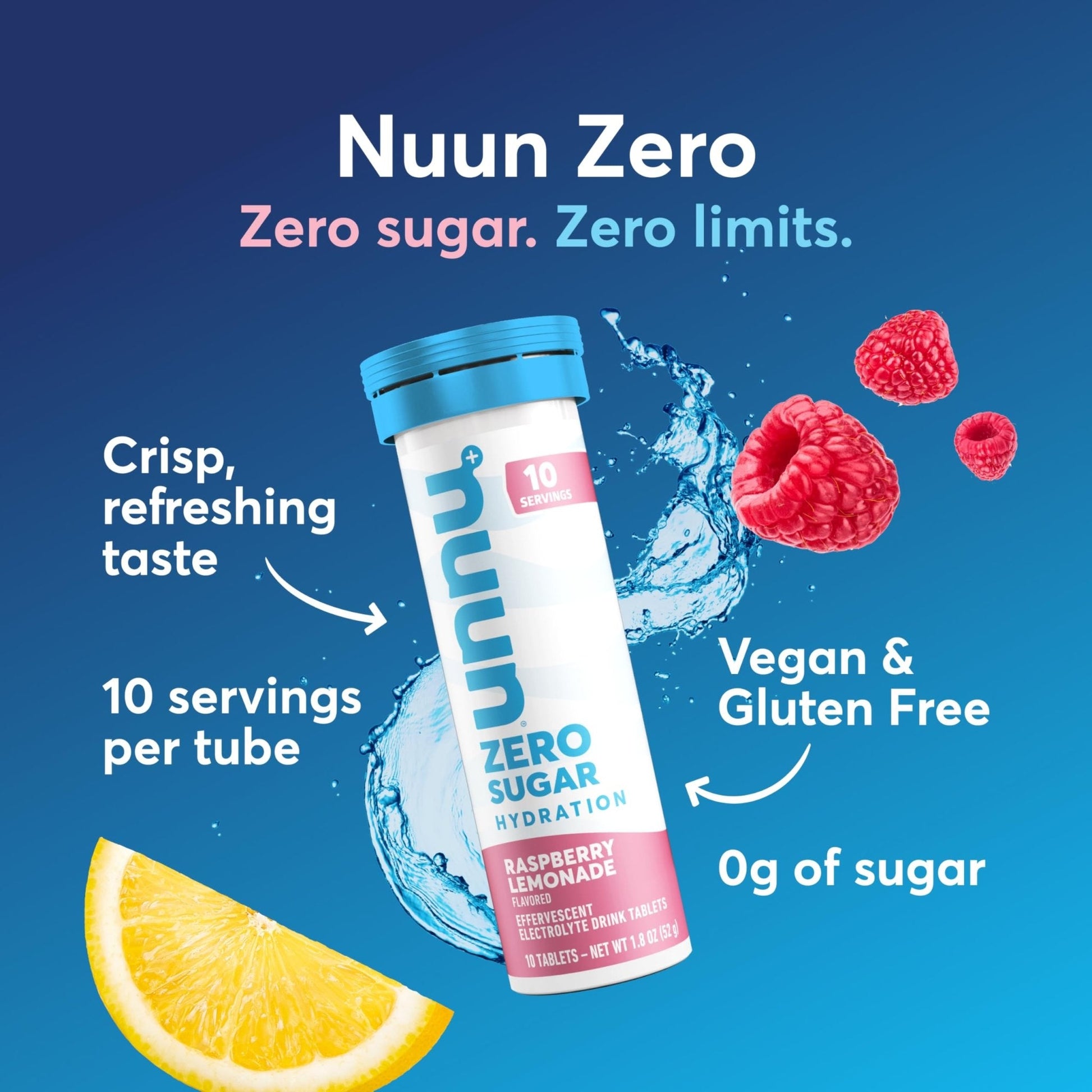 Nuun Zero Sugar Hydration Electrolyte Tablets - Sodium, Potassium, Chloride, Calcium, Magnesium, Light & Delicious Fruit Flavors, No Sugar, Gluten Free, Vegan, - PrimeBioHealth - canada supplements
