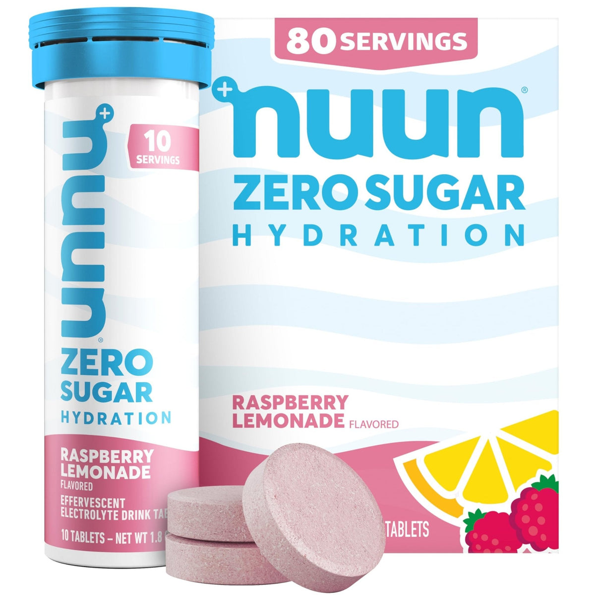 Nuun Zero Sugar Hydration Electrolyte Tablets - Sodium, Potassium, Chloride, Calcium, Magnesium, Light & Delicious Fruit Flavors, No Sugar, Gluten Free, Vegan, - PrimeBioHealth - canada supplements