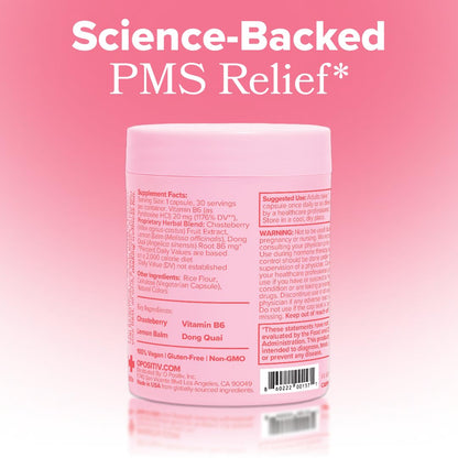 O Positiv FLO PMS Vitamins for Women, 30 Servings (Pack of 1) - Proactive PMS Relief - Targets Hormonal Breakouts, Bloating, Cramps - PrimeBioHealth - canada supplements