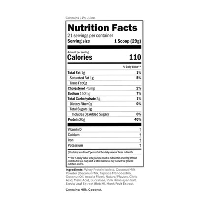 Oath Nutrition Clear Whey Isolate Protein Powder, Frosty Lemonade, 20g Complete Protein per Serving, No Added Sugar, Grass-Fed, 21 Servings - PrimeBioHealth - canada supplements