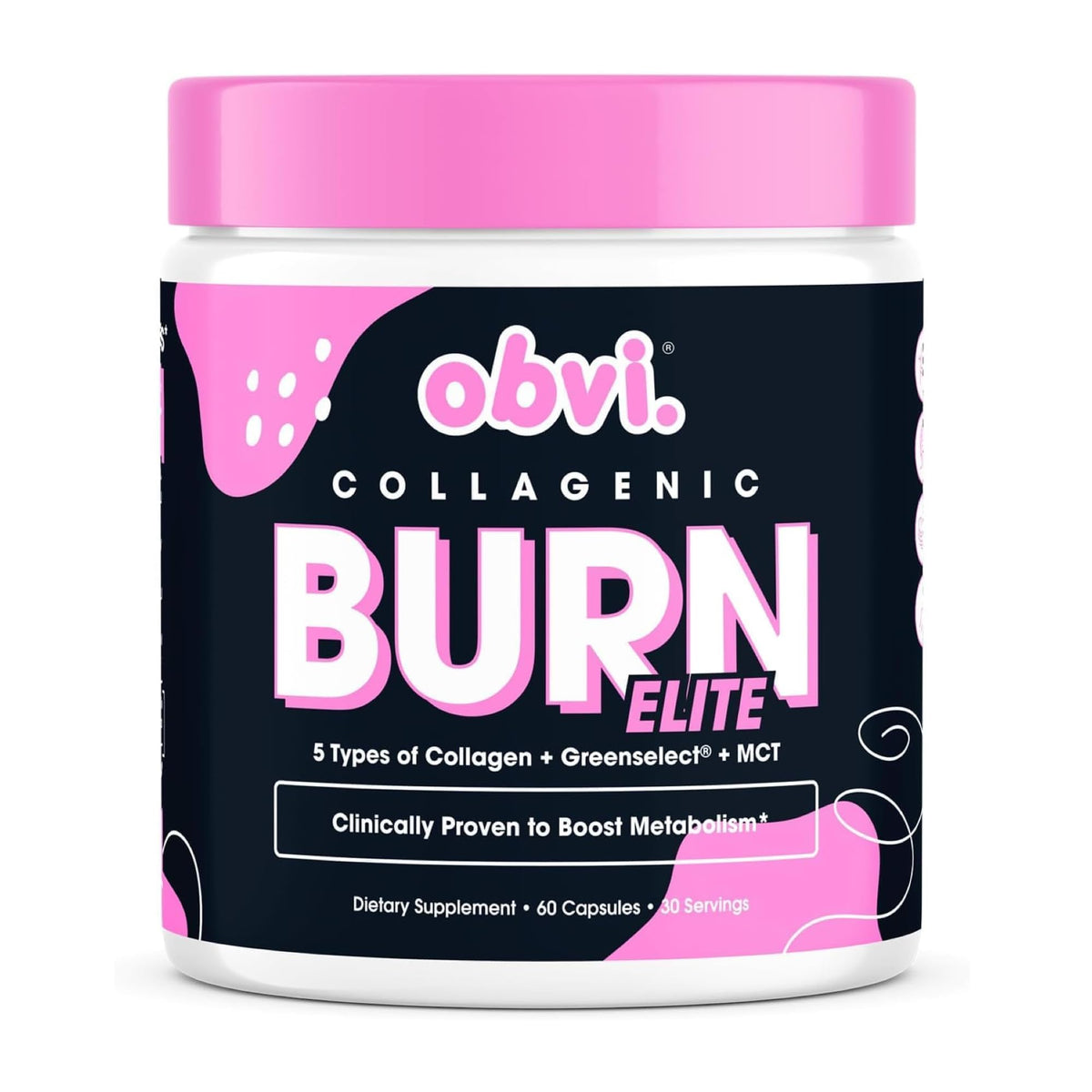 Obvi Burn Elite - Collagen Supplement for Women - Fitness Support - Metabolism Support Supplement - Healthy Mobility - Natural Thermogenic Formula - PrimeBioHealth - canada supplements