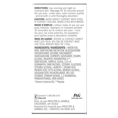 Olay Eyes Ultimate Eye Cream for Dark Circles, Wrinkles and Puffiness, 13 ml (0.4 fl. oz.) - PrimeBioHealth - canada supplements