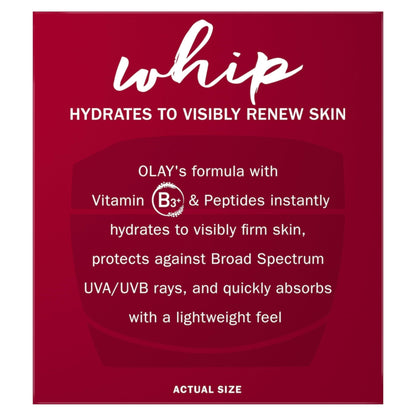 Olay Regenerist Whip Face Moisturizer Cream with Sunscreen SPF 25, 1.7 oz - PrimeBioHealth - canada supplements