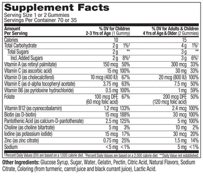 OLLY Kids Multivitamin Gummy Worms, Overall Health and Immune Support, Vitamins and Minerals A, C, D, E, Bs and Zinc, Chewable Supplement - PrimeBioHealth - canada supplements