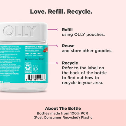 Olly Teen Girl Multi Gummy, Healthy Skin and Immune Support, 15 Essential Vitamins, Biotin, Zinc, Calcium, Chewable Multivitamin - PrimeBioHealth - canada supplements