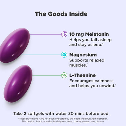 OLLY Ultra Strength Sleep Softgels, 10mg Melatonin, L-Theanine, Chamomile, Magnesium, Lemon Balm, Supports Deep Restful Sleep - PrimeBioHealth - canada supplements