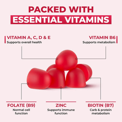 Ollyoo Multivitamin Gummies for Adults | Cherry & Strawberry Flavor | Great Source of Vitamin A & Essential Nutrients | - PrimeBioHealth - canada supplements