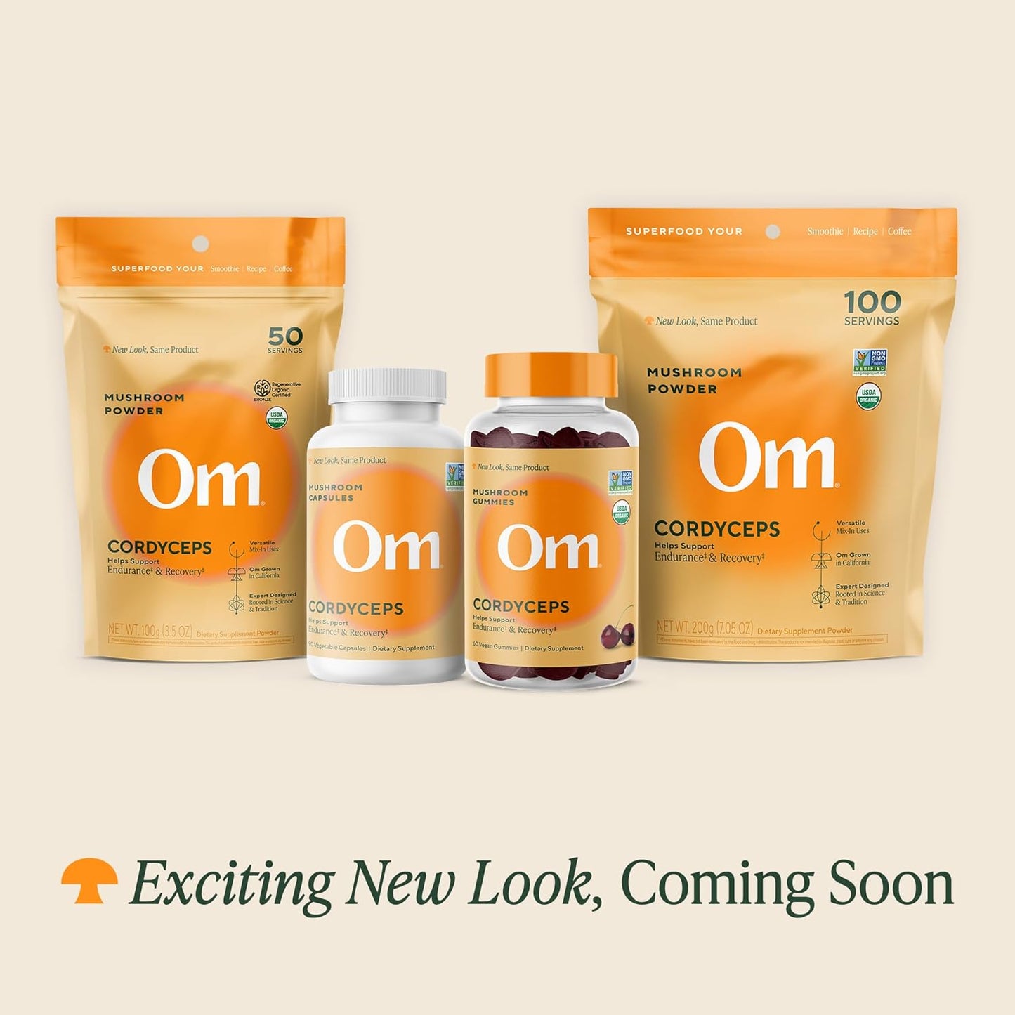 OM Mushroom Cordyceps Powder 7.05 oz (100 Servings) – Organic, Vegan, Non-GMO, Gluten-Free – Energy, Stamina & Endurance Support – Adaptogenic Superfood for Sports, Performance, Smoothies & Tea - PrimeBioHealth - canada supplements