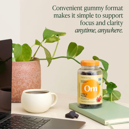 OM MUSHROOM SUPERFOOD Master Blend Mushroom Gummies – Organic 10-Mushroom Complex with Ashwagandha – Supports Immunity, Gut Health & Stress Relief – Mixed Berry Flavor – 28 Servings, 56 Count. - PrimeBioHealth - canada supplements