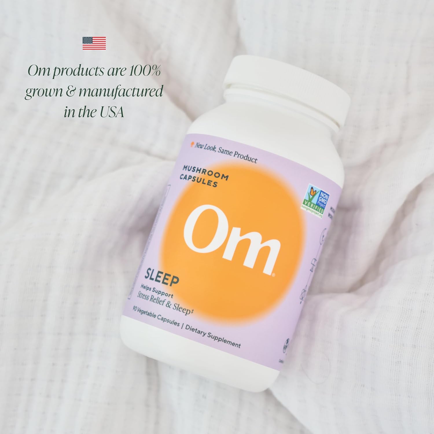 OM MUSHROOM SUPERFOOD Sleep Mushroom Capsules Superfood Supplement, 90 Count, 30 Days, Reishi, GABA, L-Theanine, Melatonin for Rest & Sleep Quality Superfood Supplement - PrimeBioHealth - canada supplements