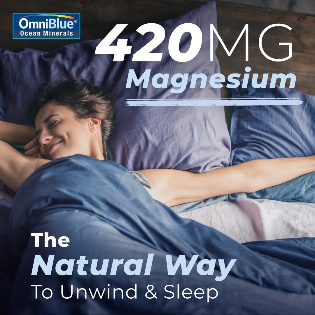 OmniBlue Ocean Minerals - 70+ Trace Minerals & Liquid Magnesium - Potassium, Chloride- Low Sodium - Natural Support for Sleep, Digestion, Regularity, Hydration & Electrolyte Balance (2 oz) - PrimeBioHealth - canada supplements