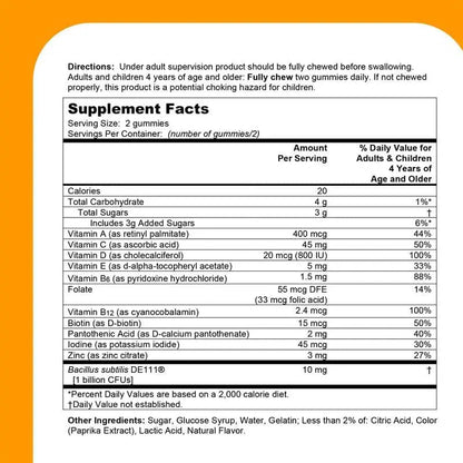 One A Day Kids Multivitamin with Probiotic, Multivitamin Gummies, Kids Probiotic for Digestive Health, Gummy Vitamins - PrimeBioHealth - canada supplements
