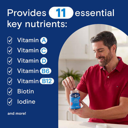 One A Day Men’s Daily Essentials Multivitamin Gummies, Multivitamin for Men, Bone Health, Zinc, Raspberry Natural Flavor, 120 Gummies - PrimeBioHealth - canada supplements