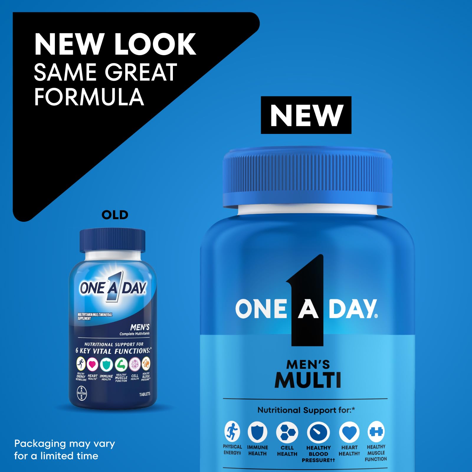One A Day Multivitamin for Men - Daily Mens Multivitamins with Vitamin D, Zinc, Folic Acid, and B Vitamins, Physical Energy Support, 200 Count - PrimeBioHealth - canada supplements
