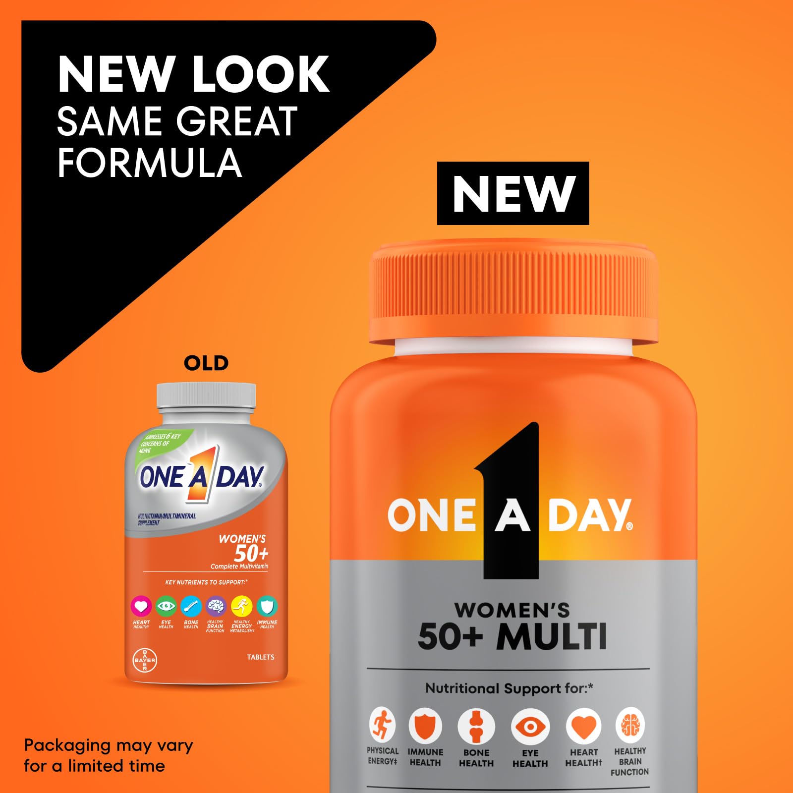 One A Day Multivitamin for Women 50 and Over Tablets, Womens Multivitamin 50 plus with Vitamins D, C, E, Zinc & Biotin, Daily Vitamins - PrimeBioHealth - canada supplements