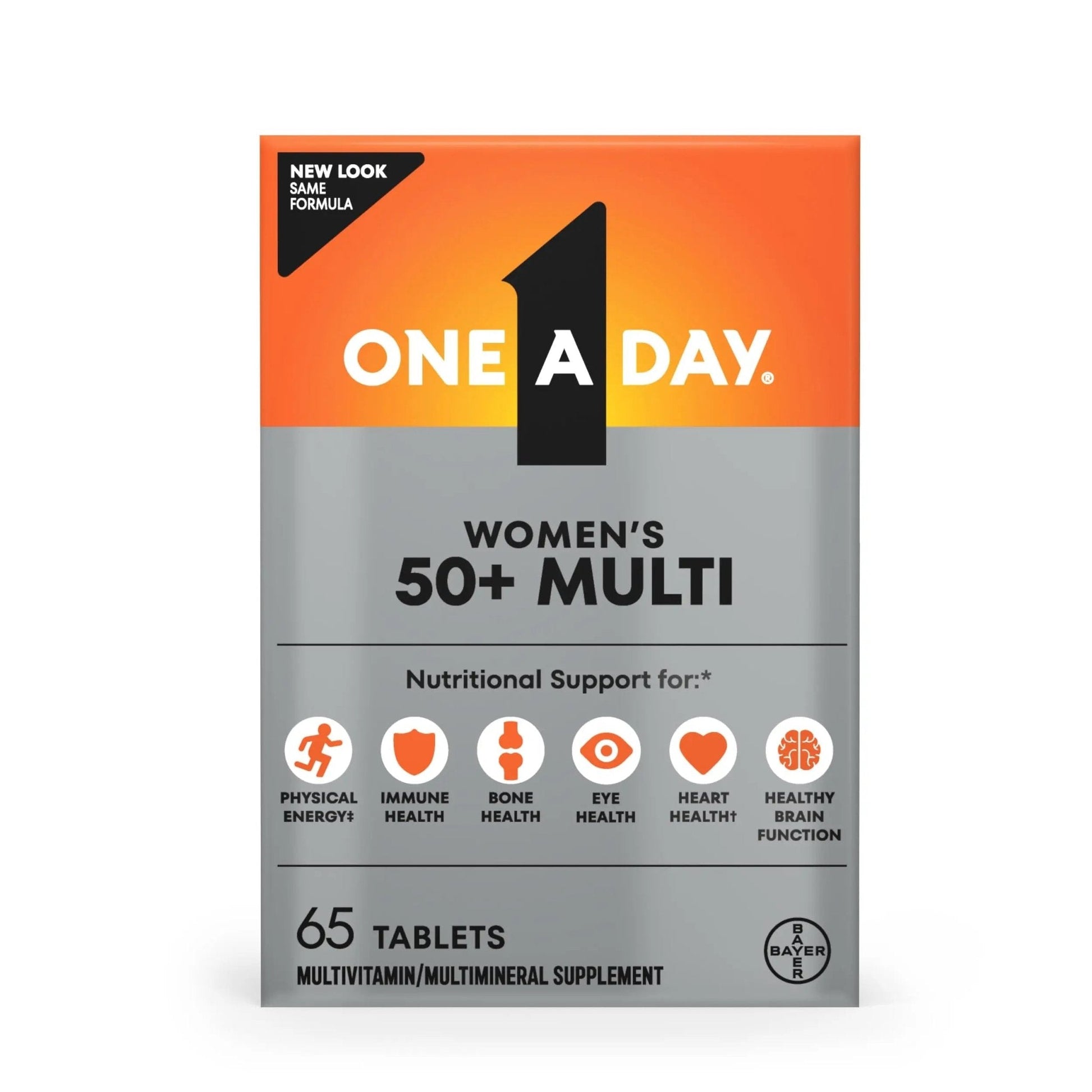 One A Day Multivitamin for Women 50 and Over Tablets, Womens Multivitamin 50 plus with Vitamins D, C, E, Zinc & Biotin, Daily Vitamins for Woman 50+, 65 Ct - PrimeBioHealth - canada supplements