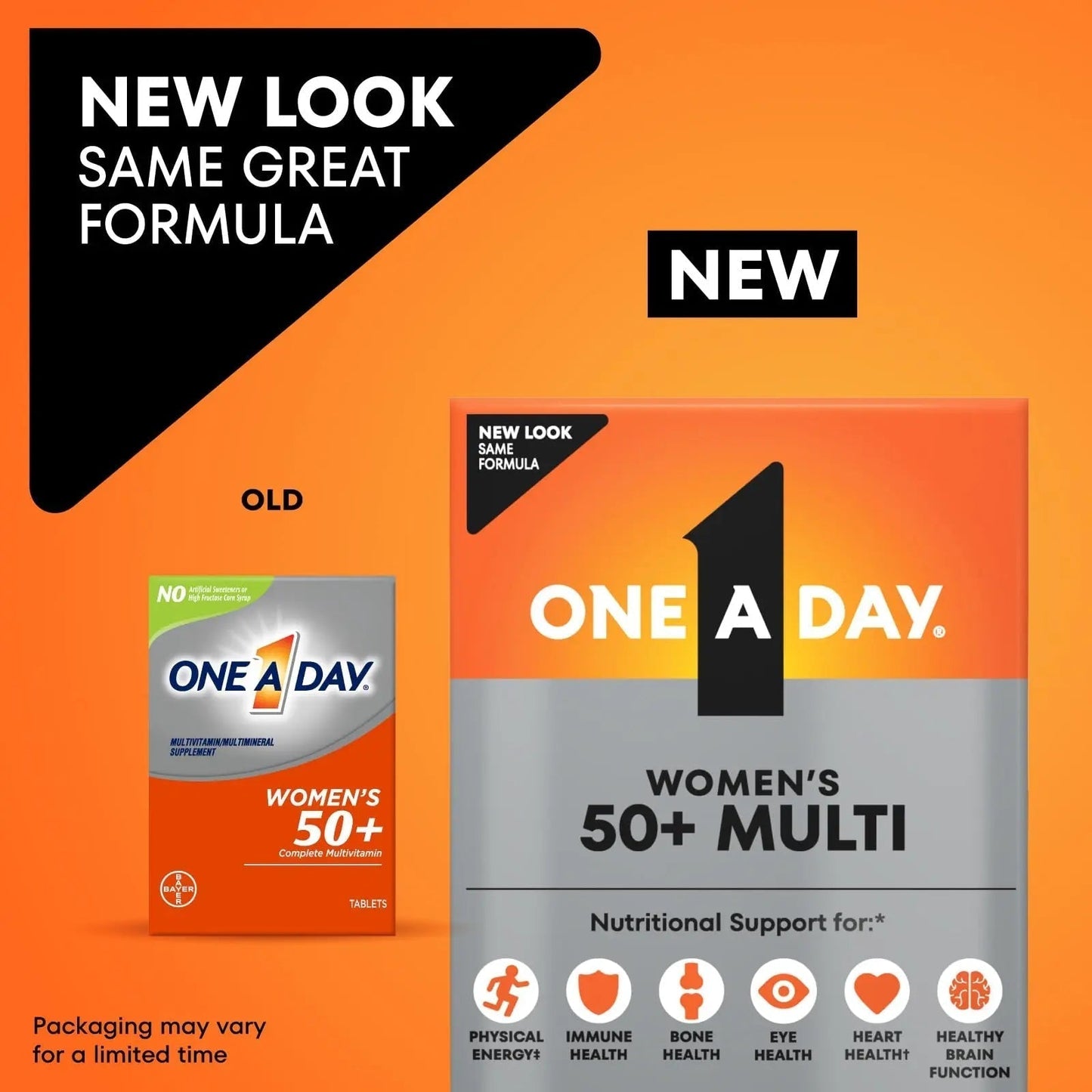 One A Day Multivitamin for Women 50 and Over Tablets, Womens Multivitamin 50 plus with Vitamins D, C, E, Zinc & Biotin, Daily Vitamins for Woman 50+, 65 Ct - PrimeBioHealth - canada supplements