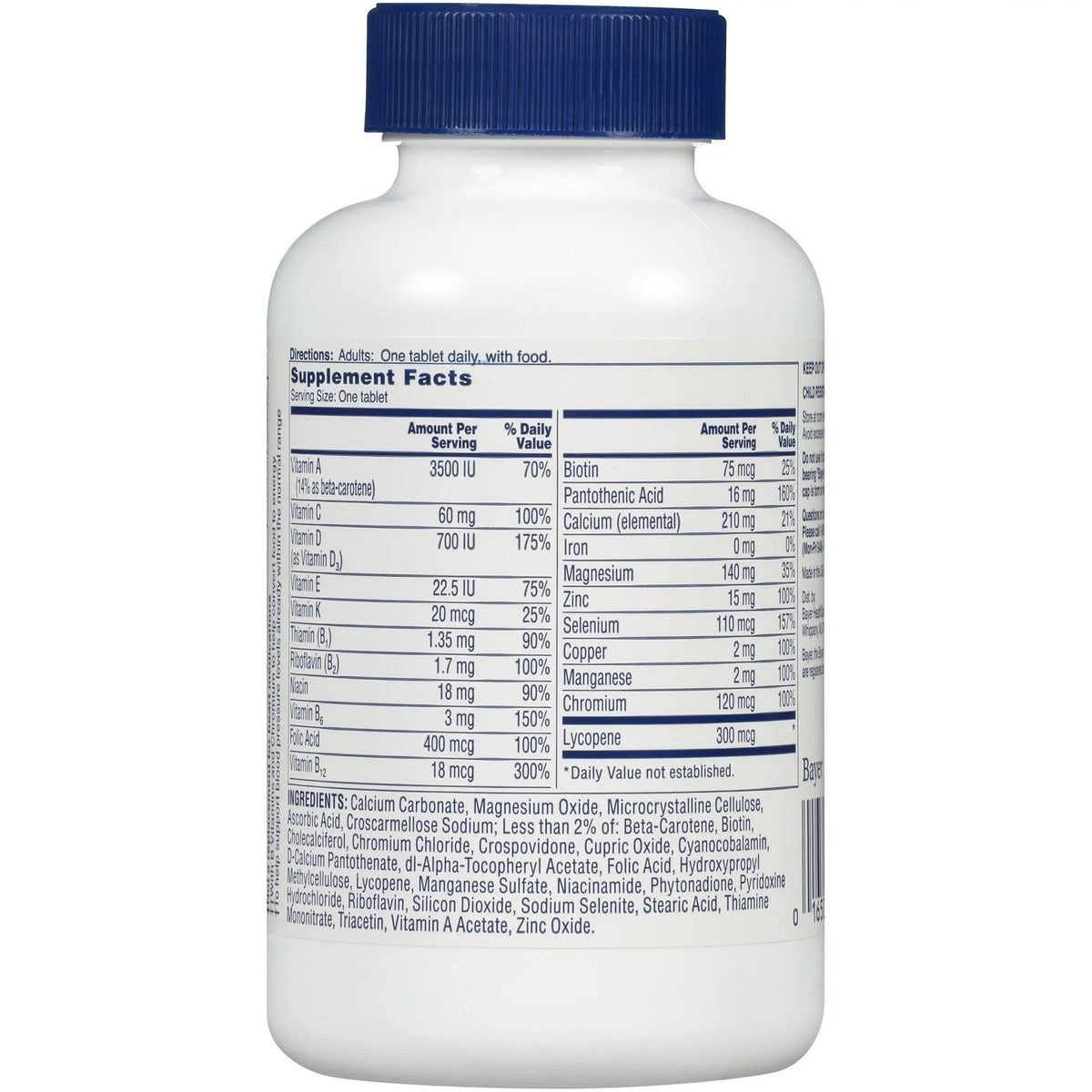 One A Day Pills Multivitamin Multimineral Supplement Tablets - PrimeBioHealth - canada supplements