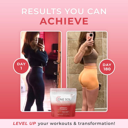 One Sol Creatine for Women, All Natural Women's Creatine Powder w Pure Creatine & Coconut Water, Increase Lean Muscle Mass, Reduce Recovery Time, Promote Brain & Bone Health (Sour Cherry, 60 Servings) - PrimeBioHealth - canada supplements