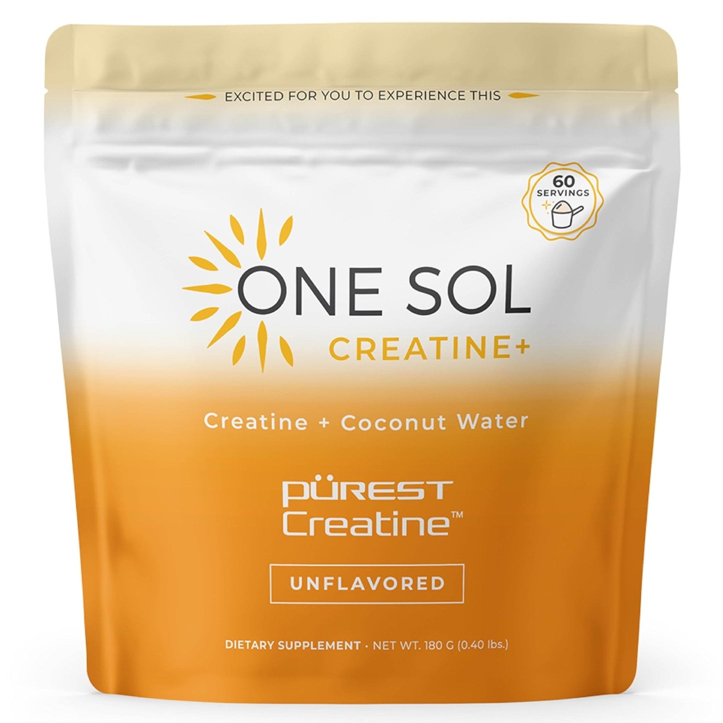One Sol Creatine for Women, All Natural Women's Creatine Powder w Pure Creatine & Coconut Water, Increase Lean Muscle Mass, Reduce Recovery Time, Promotes Brain & Bone Health (Unflavored, 60 Servings) - PrimeBioHealth - canada supplements