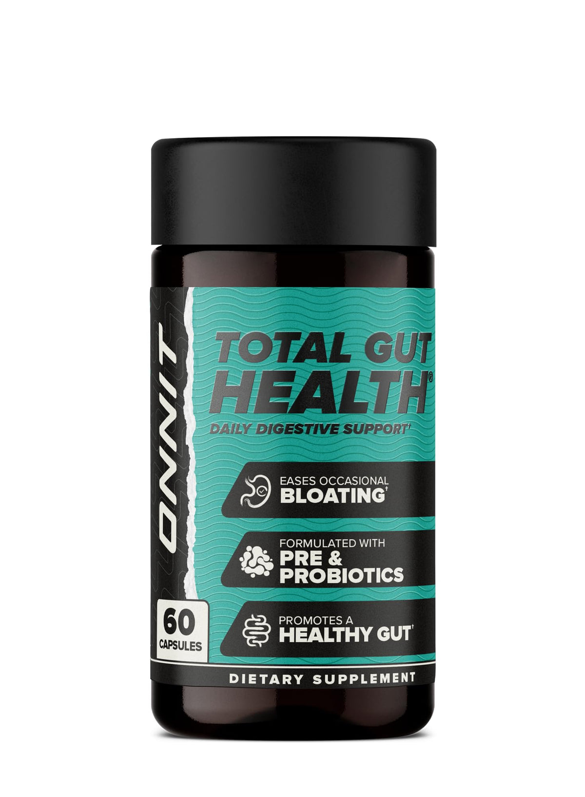ONNIT Total Gut Health Daily Digestive Support, IGEN™ Non-GMO Tested Digestion Supplement for Women and Men with 7 Strains of Probiotics, - PrimeBioHealth - canada supplements
