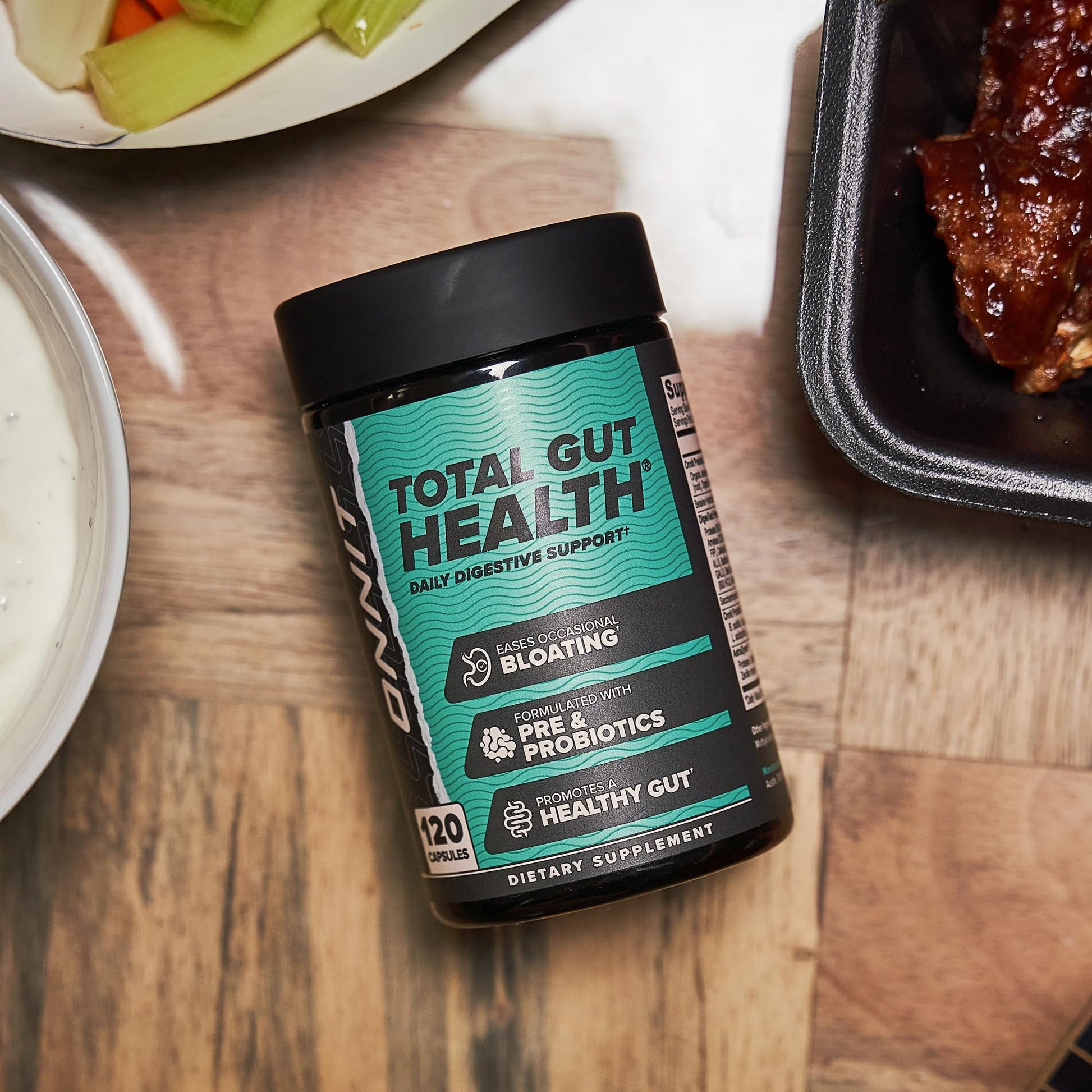 ONNIT Total Gut Health Daily Digestive Support, IGEN™ Non-GMO Tested Digestion Supplement for Women and Men with 7 Strains of Probiotics, - PrimeBioHealth - canada supplements