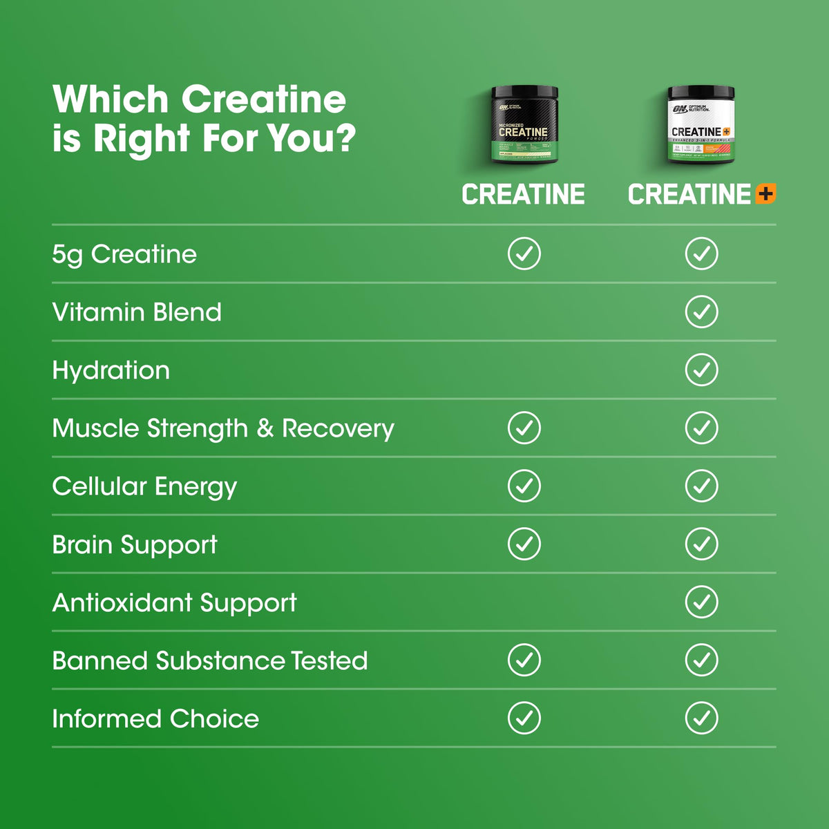 Optimum Nutrition Creatine Monohydrate Plus Powder, Orange Passionfruit Flavored Creatine Performance Blend With Electrolytes for Hydration, Added Vitamins, 40 Servings, 360 Grams (Packaging May Vary) - PrimeBioHealth - canada supplements