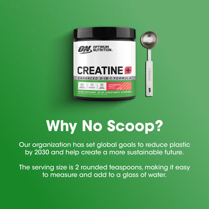 Optimum Nutrition Creatine Monohydrate Plus Powder, Strawberry Peach Flavored Creatine Performance Blend, with Electrolytes for Hydration, Added Vitamins - PrimeBioHealth - canada supplements