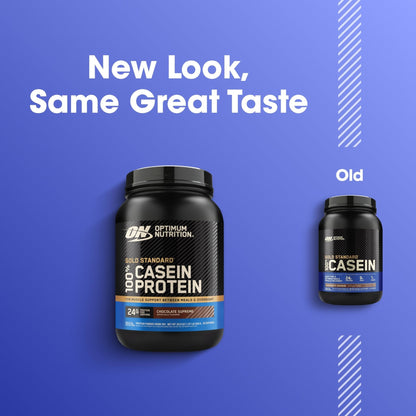 Optimum Nutrition Gold Standard 100% Micellar Casein Protein Powder, Slow Digesting, Helps Keep You Full, Overnight Muscle Recovery, Chocolate Supreme, 2 Pound (Packaging May Vary) - PrimeBioHealth - canada supplements