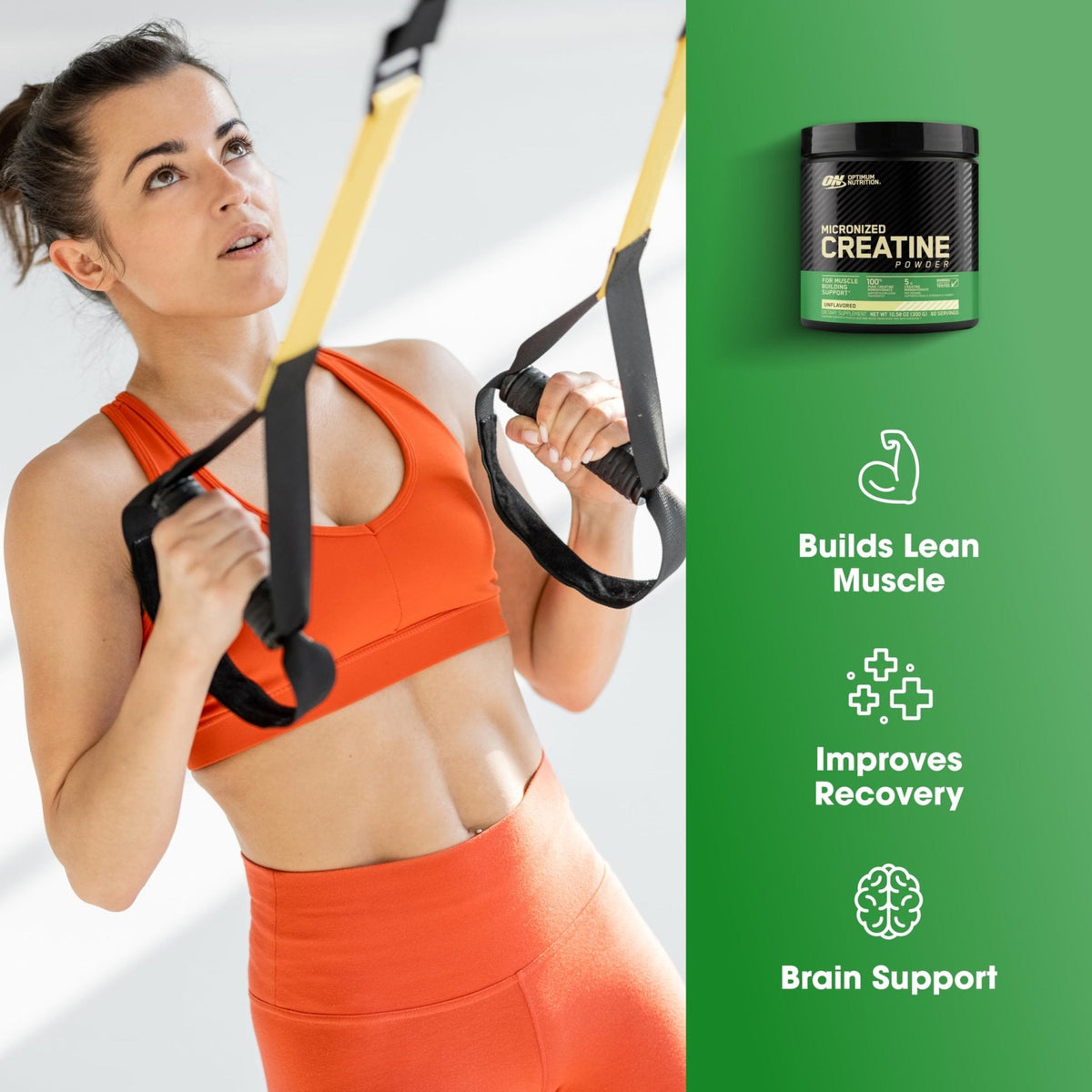 Optimum Nutrition Micronized Creatine Monohydrate Powder, Unflavored, 60 Servings, 300 Grams (Packaging May Vary) - PrimeBioHealth - canada supplements
