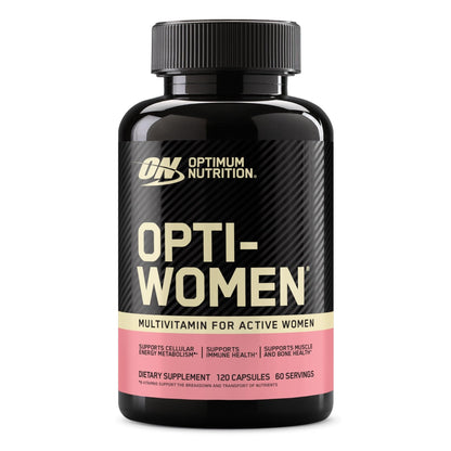 Optimum Nutrition Opti-Women, Vitamin C, Zinc and Vitamin D for Immune Support Womens Daily Multivitamin Supplement with Iron, Capsules, 120 Count - PrimeBioHealth - canada supplements