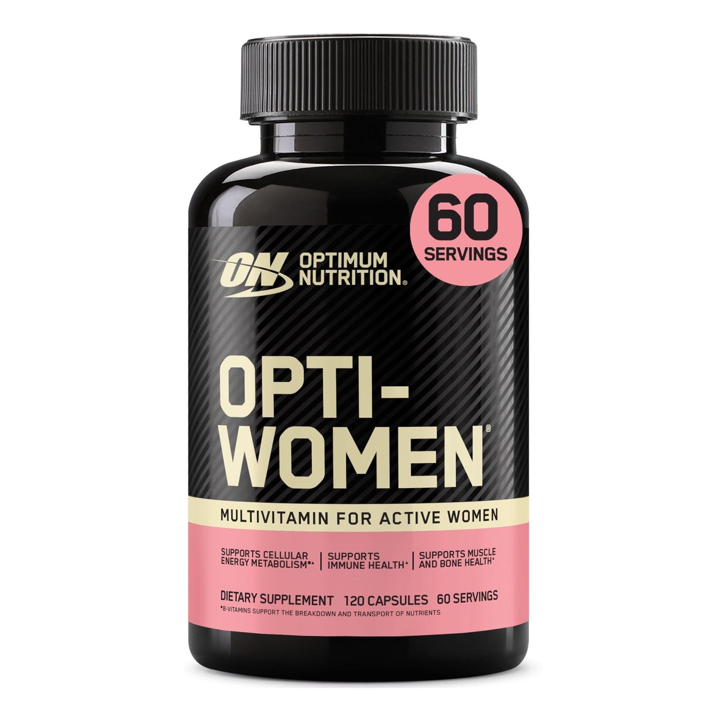 Optimum Nutrition Opti-Women, Vitamin C, Zinc and Vitamin D for Immune Support Womens Daily Multivitamin Supplement with Iron, Capsules, 120 Count - PrimeBioHealth - canada supplements
