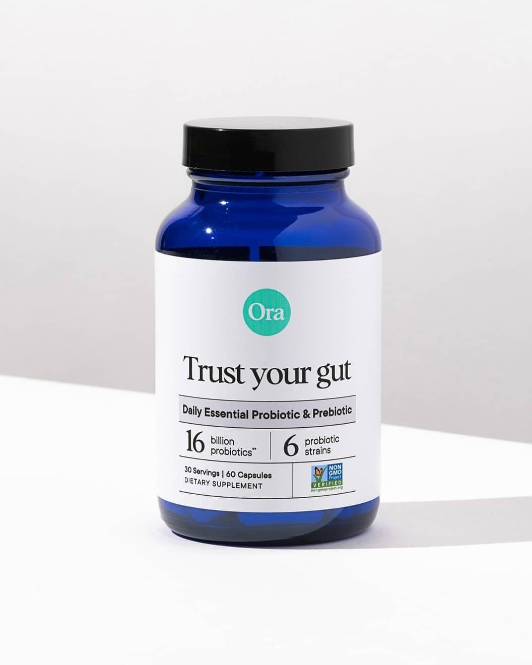 Ora Organic Probiotics with Prebiotics for Digestive Health 16 Billion CFU - Trust Your Gut - Strains - Acidophilus Lactobacillus Breve Bifidum Lactis - PrimeBioHealth - canada supplements