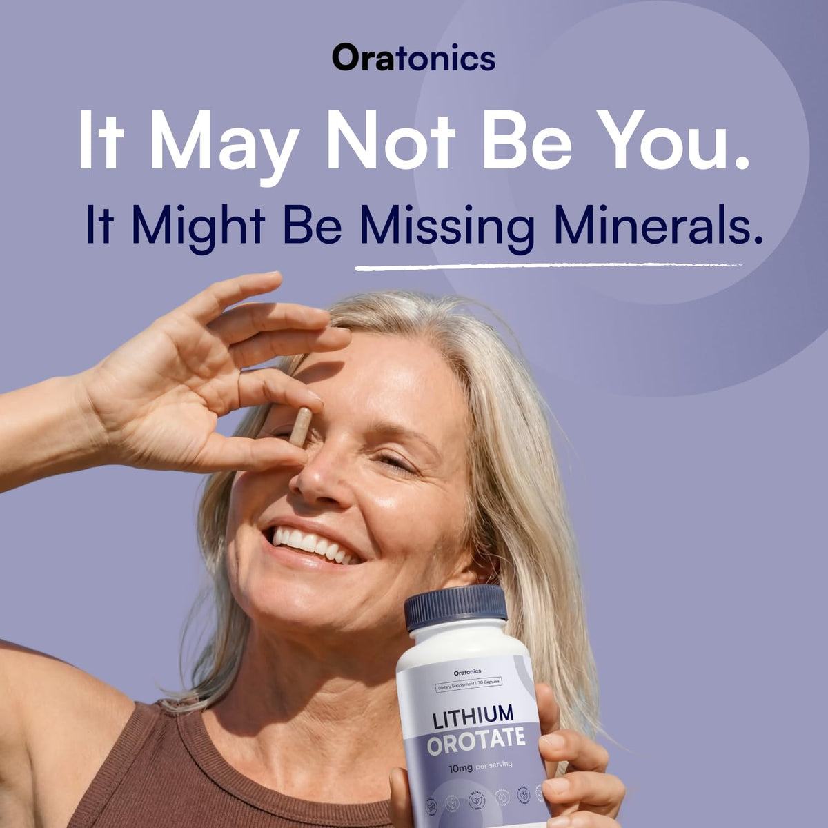 Oratonics Lithium Orotate 10mg – Trace Mineral Lithium Supplement for Daily Balance & Cognitive Clarity – Low-Dose, Highly Absorbable Formula – Vegan - PrimeBioHealth - canada supplements