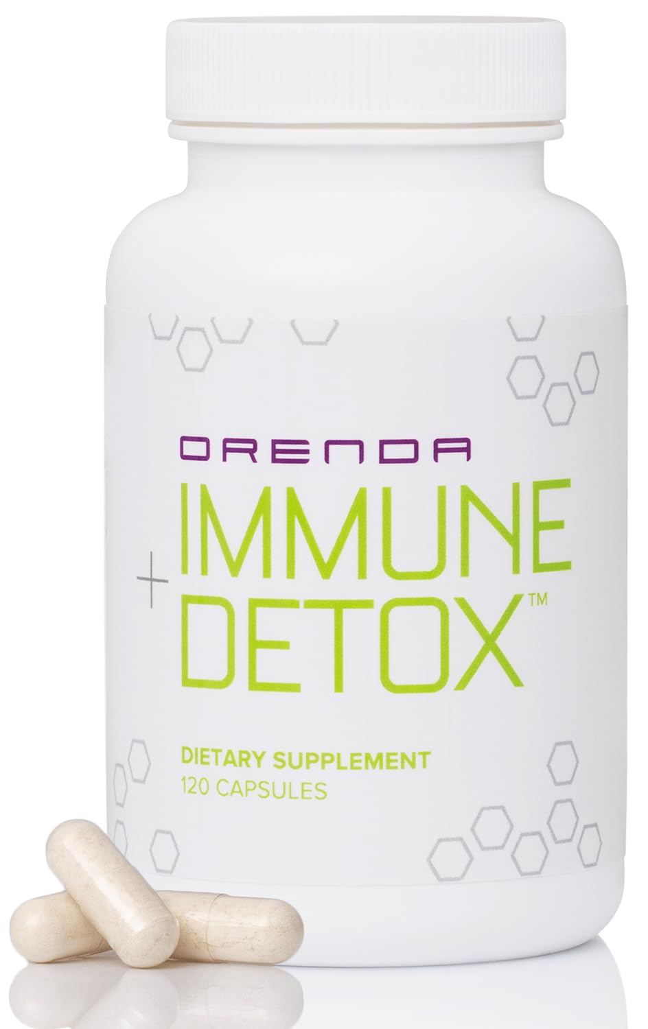 Orenda Immune + Detox - Specialized Formula with Calcium d-Glucarate, Beta 1,3 Glucans & IMMUSE® for Wellness and Balance - 120 Capsules - PrimeBioHealth - canada supplements