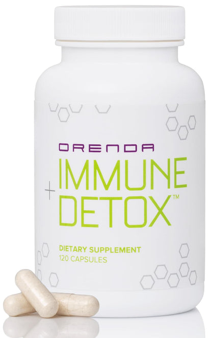 Orenda Immune + Detox - Specialized Formula with Calcium d-Glucarate, Beta 1,3 Glucans & IMMUSE® for Wellness and Balance - 120 Capsules - PrimeBioHealth - canada supplements