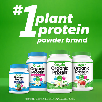 Orgain Organic Simple Vegan Protein Powder, Vanilla - 20g Plant Based Protein, Made with less Ingredients, No Artificial Sweeteners, Gluten Free, No Dairy or Lactose, 1.25 lb (Packaging May Vary) - PrimeBioHealth - canada supplements