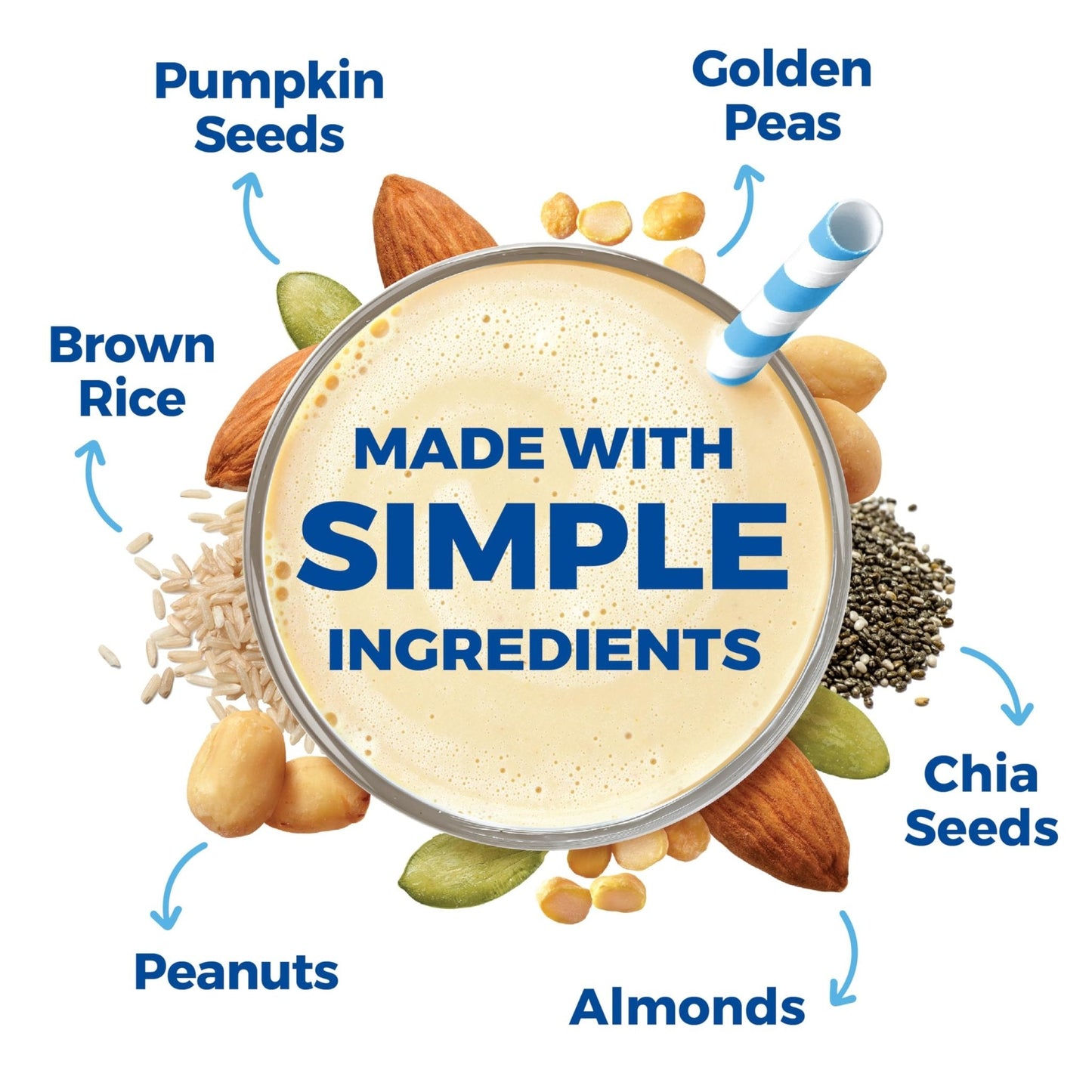 Orgain Organic Simple Vegan Protein Powder, Vanilla - 20g Plant Based Protein, Made with less Ingredients, No Artificial Sweeteners, Gluten Free, No Dairy or Lactose, 1.25 lb (Packaging May Vary) - PrimeBioHealth - canada supplements