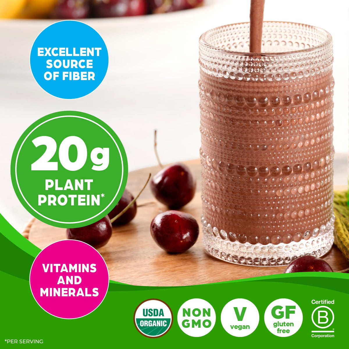 Orgain Organic Vegan Meal Replacement Protein Powder, Creamy Chocolate Fudge - 20g Plant Based Protein, Gluten Free, Dairy Free, Lactose Free, Soy Free, No Sugar Added, - PrimeBioHealth - canada supplements