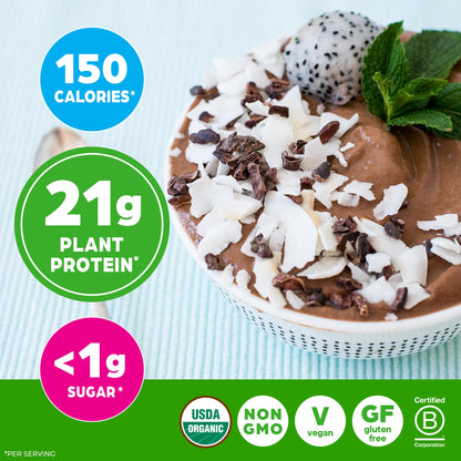 Orgain Organic Vegan Protein Powder, Creamy Chocolate Fudge - 21g Plant Protein, 7g Prebiotic Fiber, Low Net Carb, No Lactose Ingredients, No Added Sugar - PrimeBioHealth - canada supplements