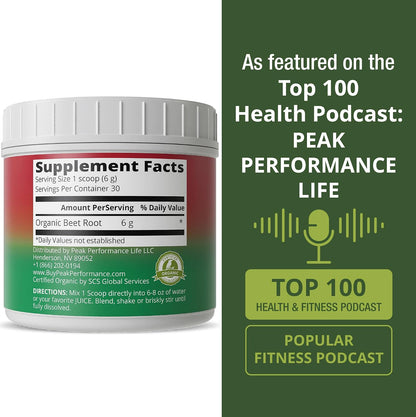 Organic Beet Root Powder - Ultra High Purity Super Food Beets Juice Powder. 100% Pure Nitric Oxide Boosting Beetroot Supplement. Keto, Paleo, Vegan Reds Superfood Rich in Polyphenols - PrimeBioHealth - canada supplements