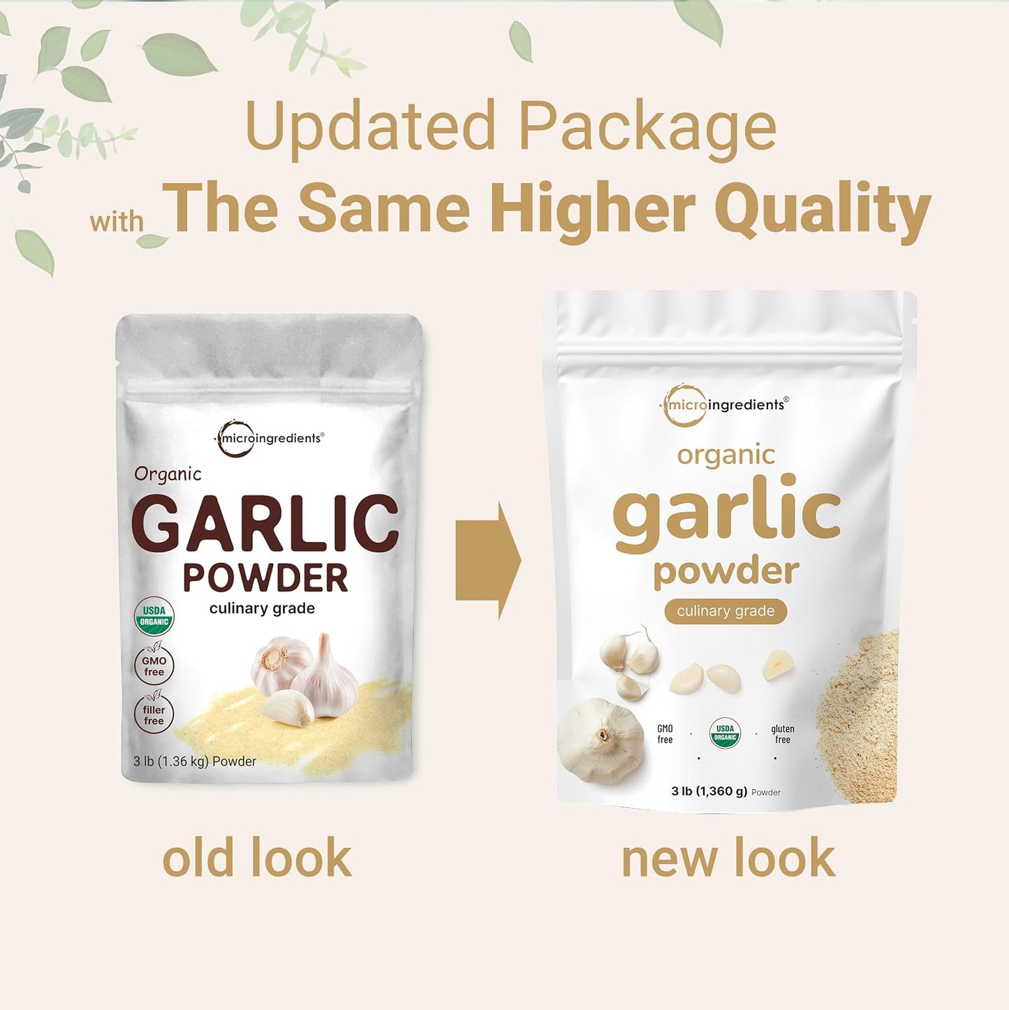 Organic Garlic Powder, 3 lb | Premium Raw Allium Sativum Bulb | Pungent & Savory Flavor | Great for Meats, Vegetables & Spice Mixes | Additive Free, Non-GMO, Bulk Supply - PrimeBioHealth - canada supplements