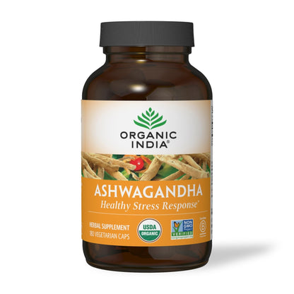 ORGANIC INDIA Ashwagandha Capsules - Organic Ashwagandha Supplement - Vegan Ashwagandha Root, Gluten-Free, Kosher, Non-GMO, Supports Stress Relief, - PrimeBioHealth - canada supplements