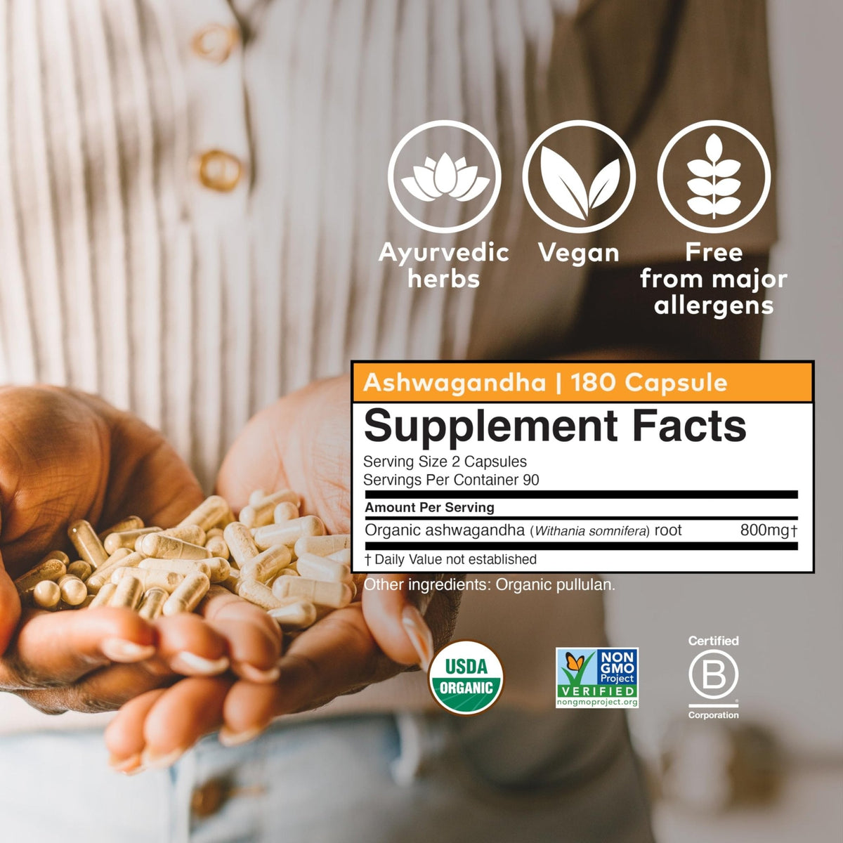 ORGANIC INDIA Ashwagandha Capsules - Organic Ashwagandha Supplement - Vegan Ashwagandha Root, Gluten-Free, Kosher, Non-GMO, Supports Stress Relief, - PrimeBioHealth - canada supplements