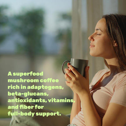 Organic Mushroom Coffee, 10oz – 10 Adaptogenic Mushrooms with Arabica Coffee + MCT Oil for Smooth Flavor – Turkey Tail, Lions Mane, Cordyceps, Chaga, Reishi – Immune, Energy,& Brain Support Supplement - PrimeBioHealth - canada supplements