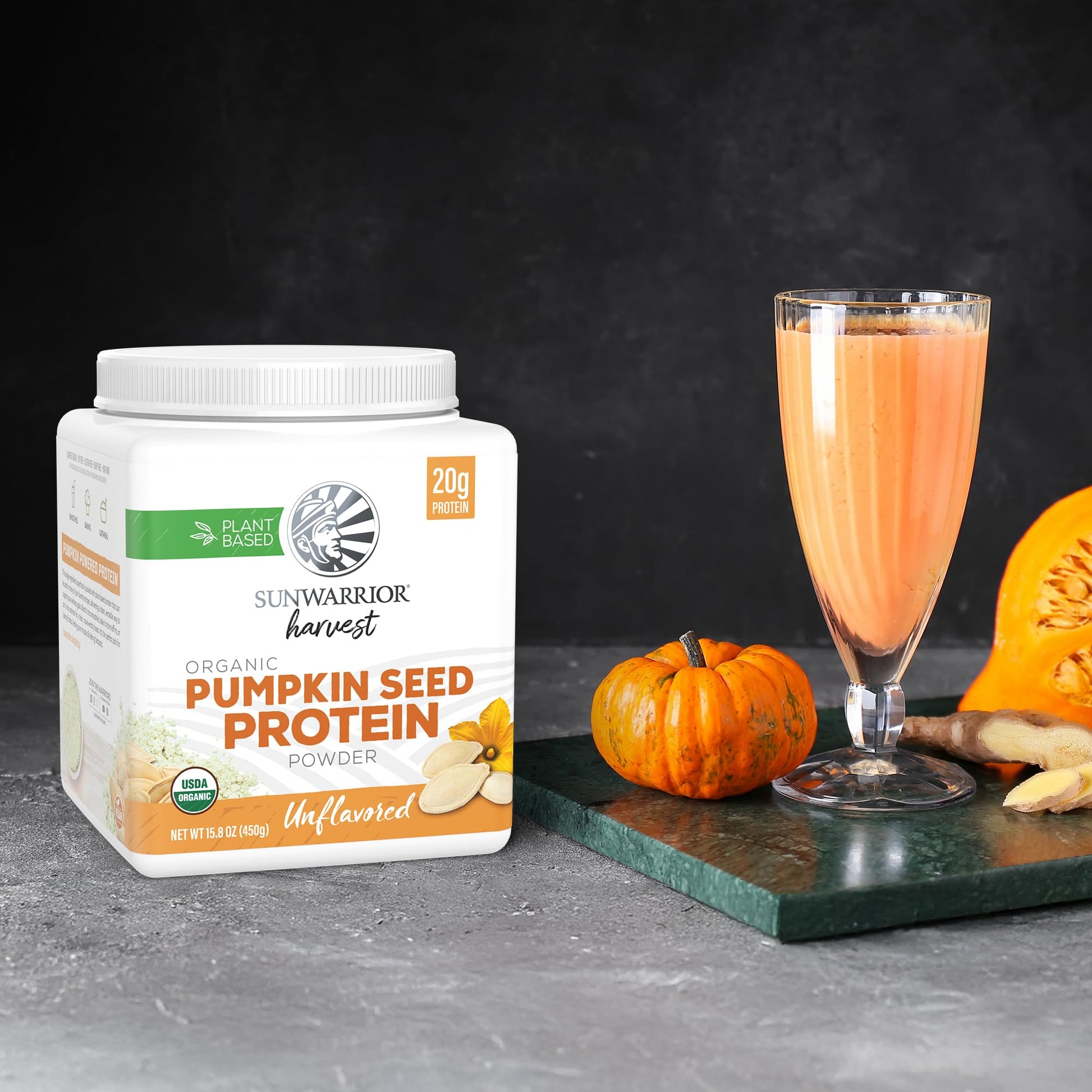 Organic Pumpkin Seed Protein Powder Cold Pressed, Simple Single-Ingredient Superfood Plant-Based, Easy to Digest All 9 Essential Amino Acids Mild Flavor for Smoothies - PrimeBioHealth - canada supplements